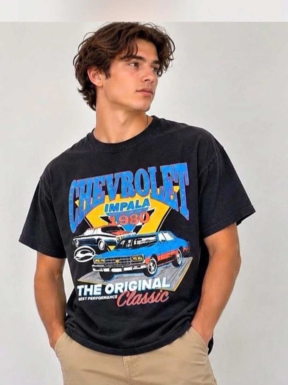 Chemistry Chevrolet Impala 1980 The Original Classic Graphic Tee Black XL